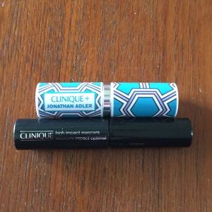 Clinique lipstick and mascara